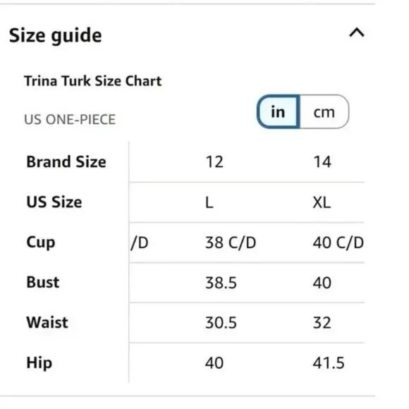 NWT Trina Turk Women's Deco Stripe High Leg Maillot One-Piece Swimsuit Sz 8 2588 - Picture 7 of 11